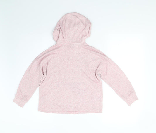 M&S Girls Pink Pullover Hoodie Size 8-9 Years
