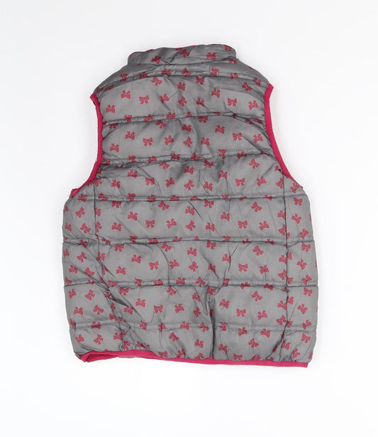 Sergent Major Girls Pink Gilet Waistcoat Size 7 Years