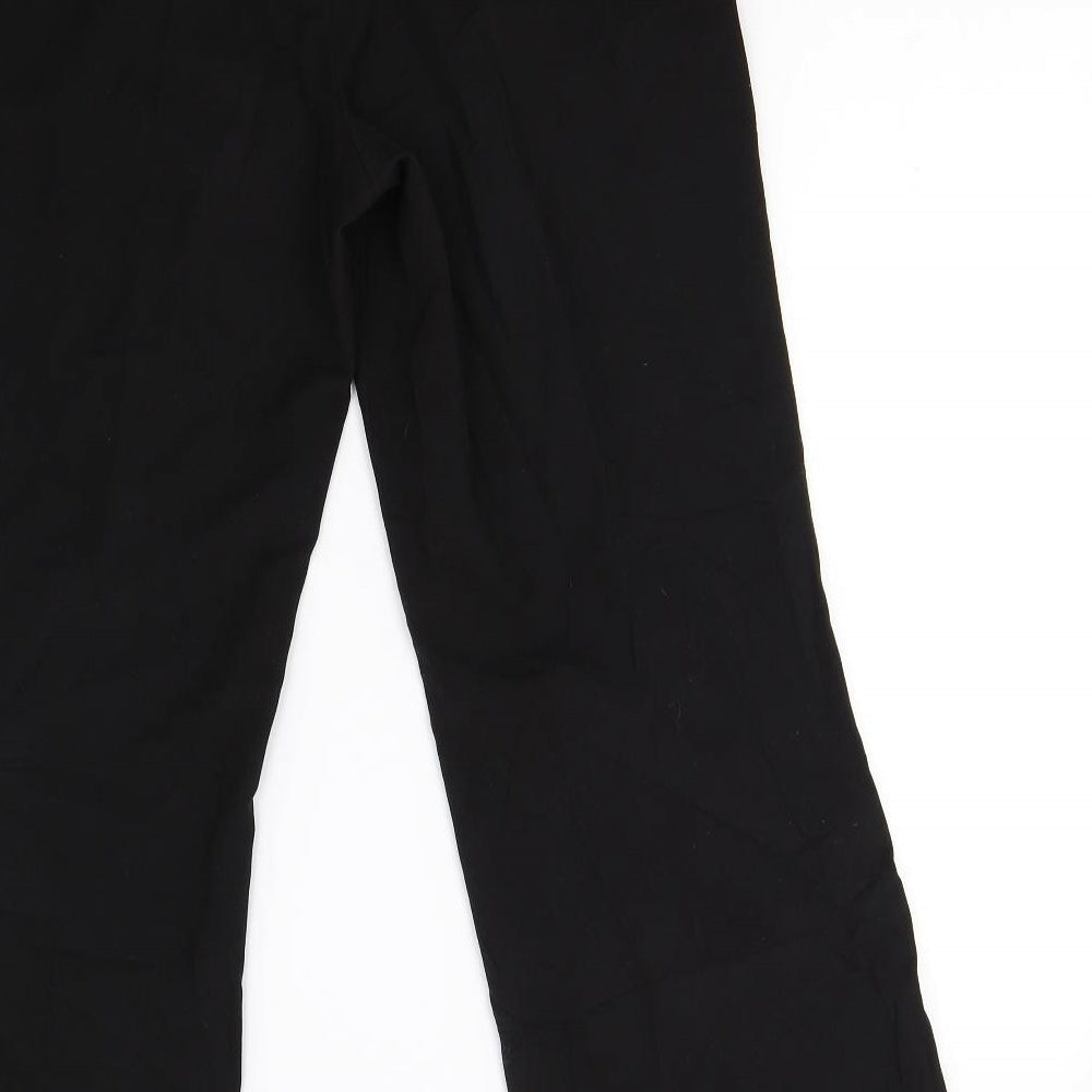 Womens UK Size 12 Debenhams Regular Fit Black Trousers