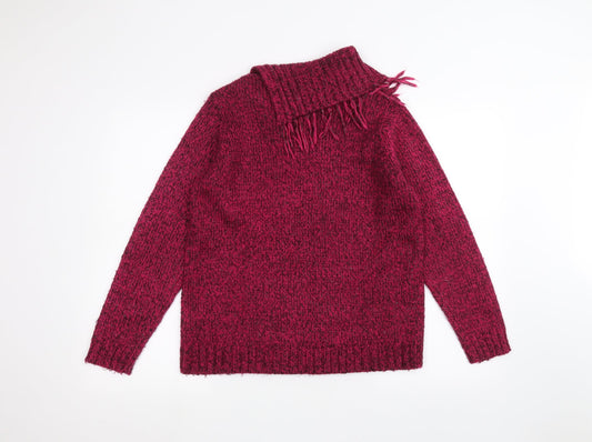 EWM Womens Pink Pullover Jumper Size M