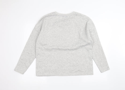 Womens UK Size M Papaya Grey Pullover Jumper