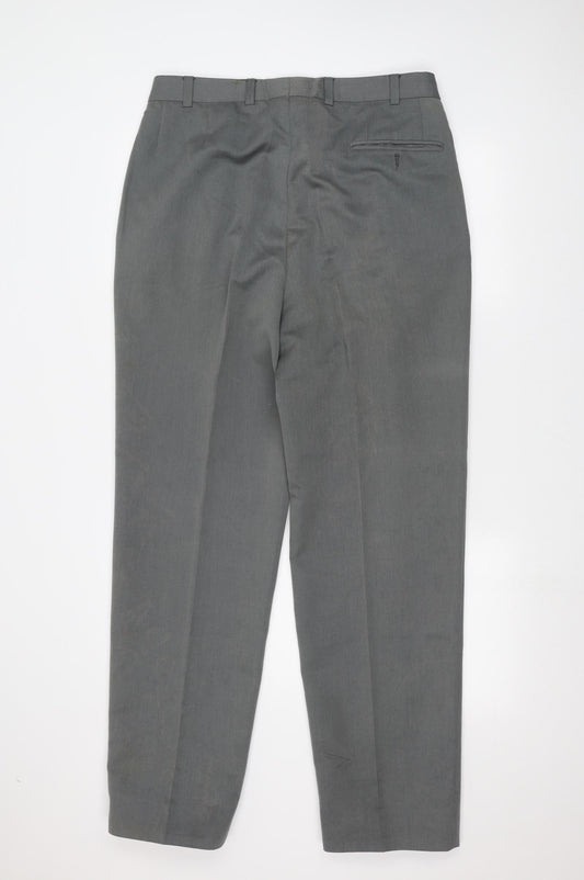 Preworn Mens Grey Dress Pants Trousers Size 36 in L30 in