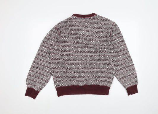 Easy Mens Red Pullover Jumper Size M