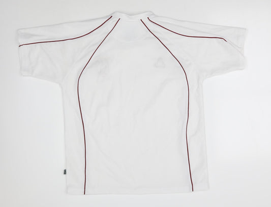 Orion Womens White Basic T-Shirt Size S