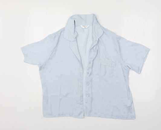 Secret Possessions Womens Blue Kimono Pyjama Top Size 14