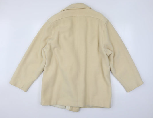 Preworn Womens Ivory Overcoat Coat Size 18