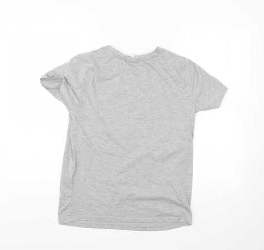 Womens UK Size 6 Disney Grey Basic T-Shirt