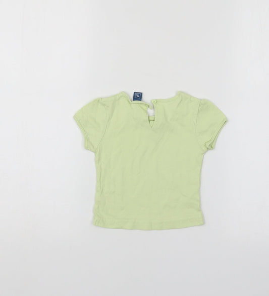 TU Girls Green Basic T-Shirt Size 12-18 Months