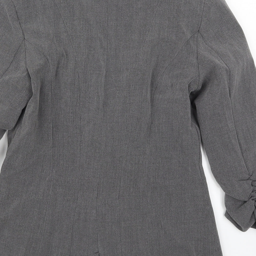 Womens UK Size S Preworn Regular Grey Suit Jacket