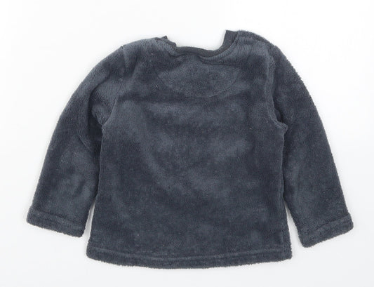 Primark Boys Grey Solid Pyjama Top Size 2-3 Years - Turtle Power