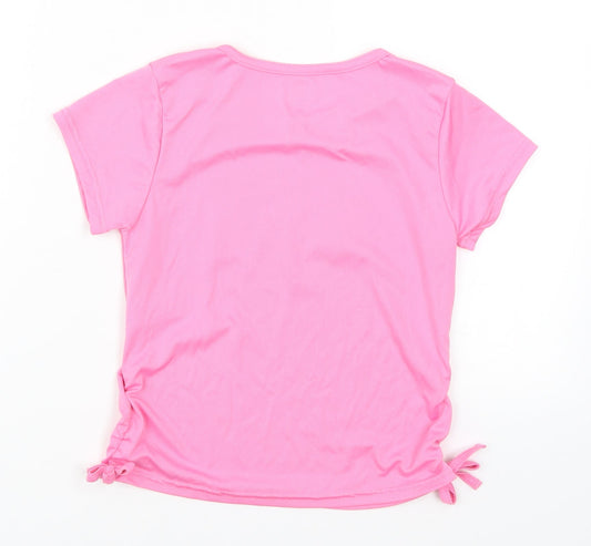 Body Glove Girls Pink Basic T-Shirt Size 7 Years - Heart
