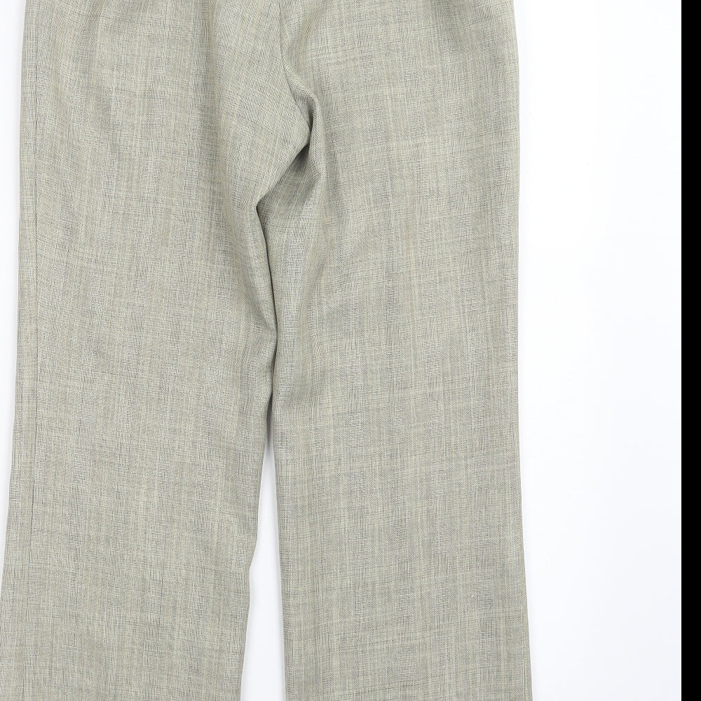 Womens UK Size 10 Marks and Spencer Regular Fit Green Trousers