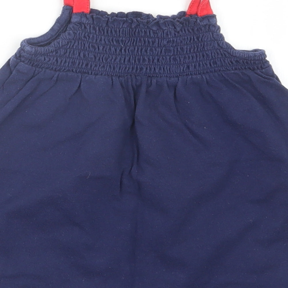Marks and Spencer Girls Blue T-Shirt Dress Size 9-12 Months