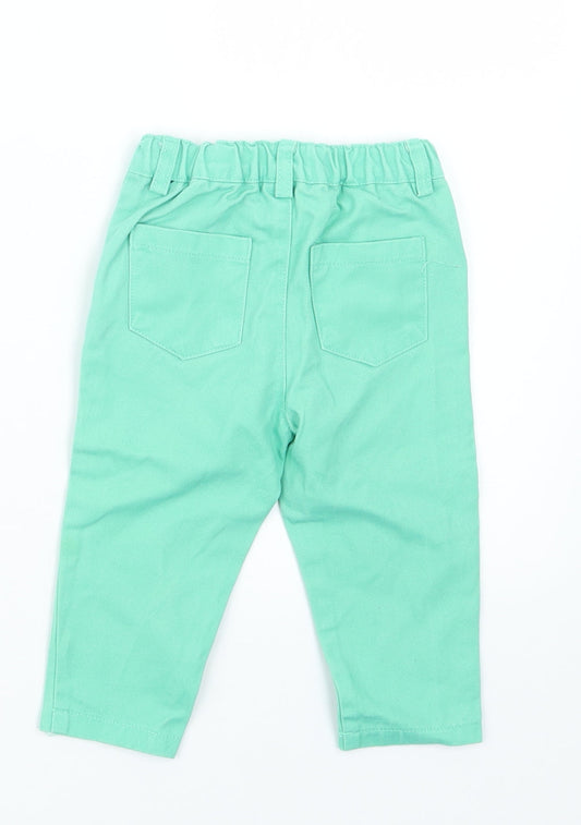 Pep&Co Girls Green Cargo Jeans Size 9-12 Months