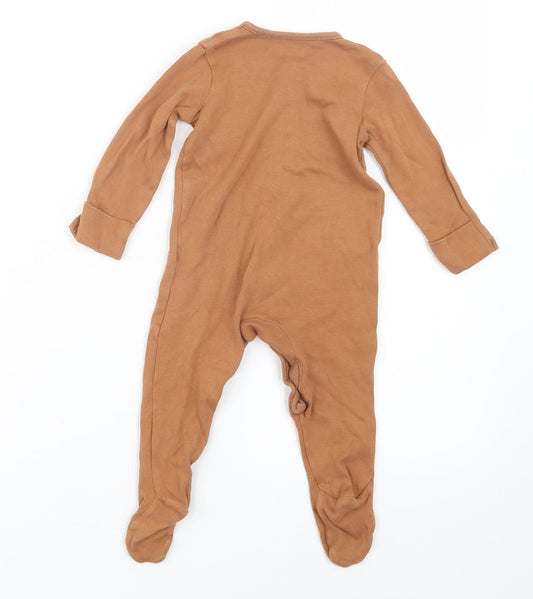 George Boys Brown Geometric Babydoll One Piece Size 6-9 Months