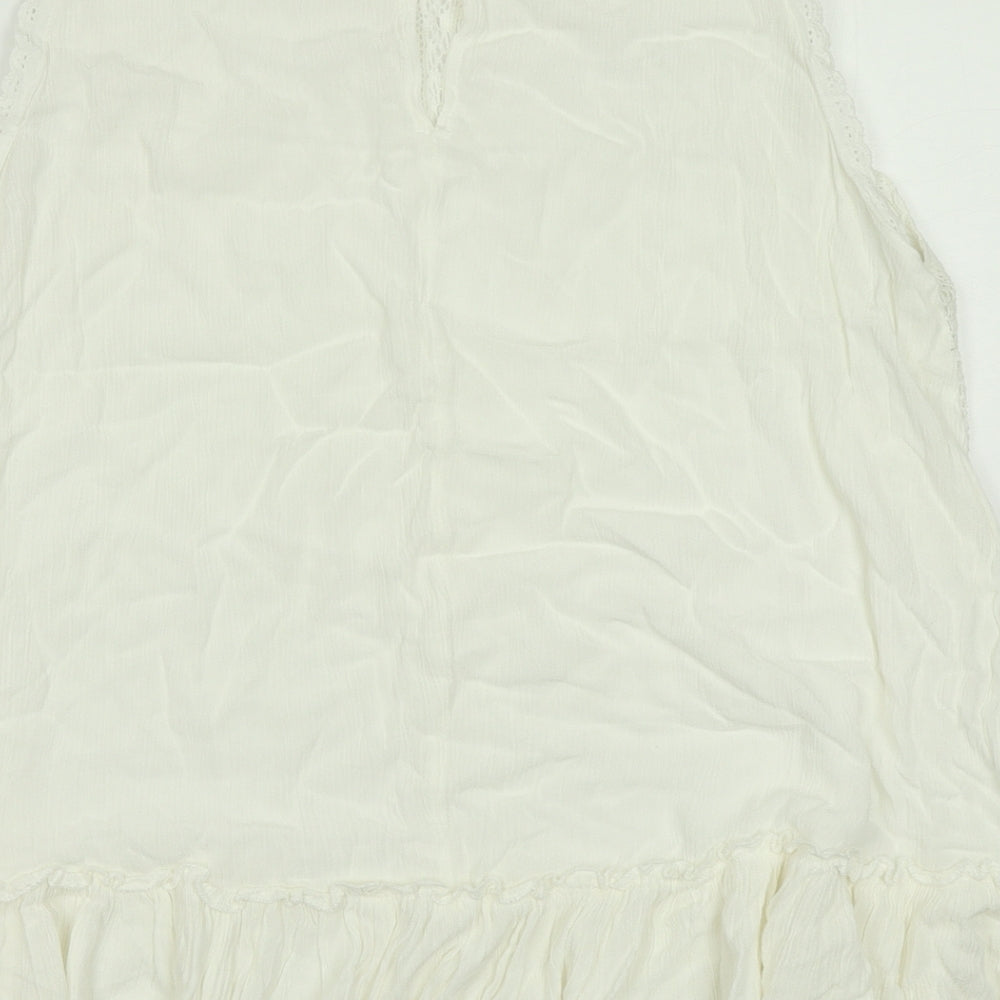 QED London Womens White Basic Blouse Size 12