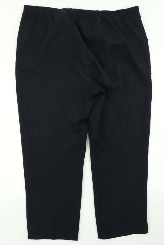 Bonmarché Womens Blue Dress Pants Trousers Size 8 L24 in