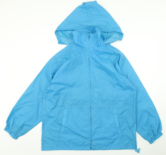 Womens UK Size M Damart Blue Rain Coat