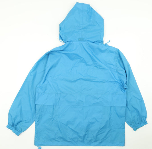 Damart Womens Blue Rain Coat Coat Size M