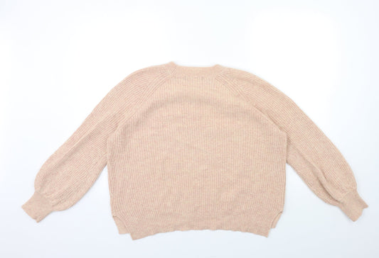 Womens UK Size M Marks and Spencer Pink Pullover Jumper
