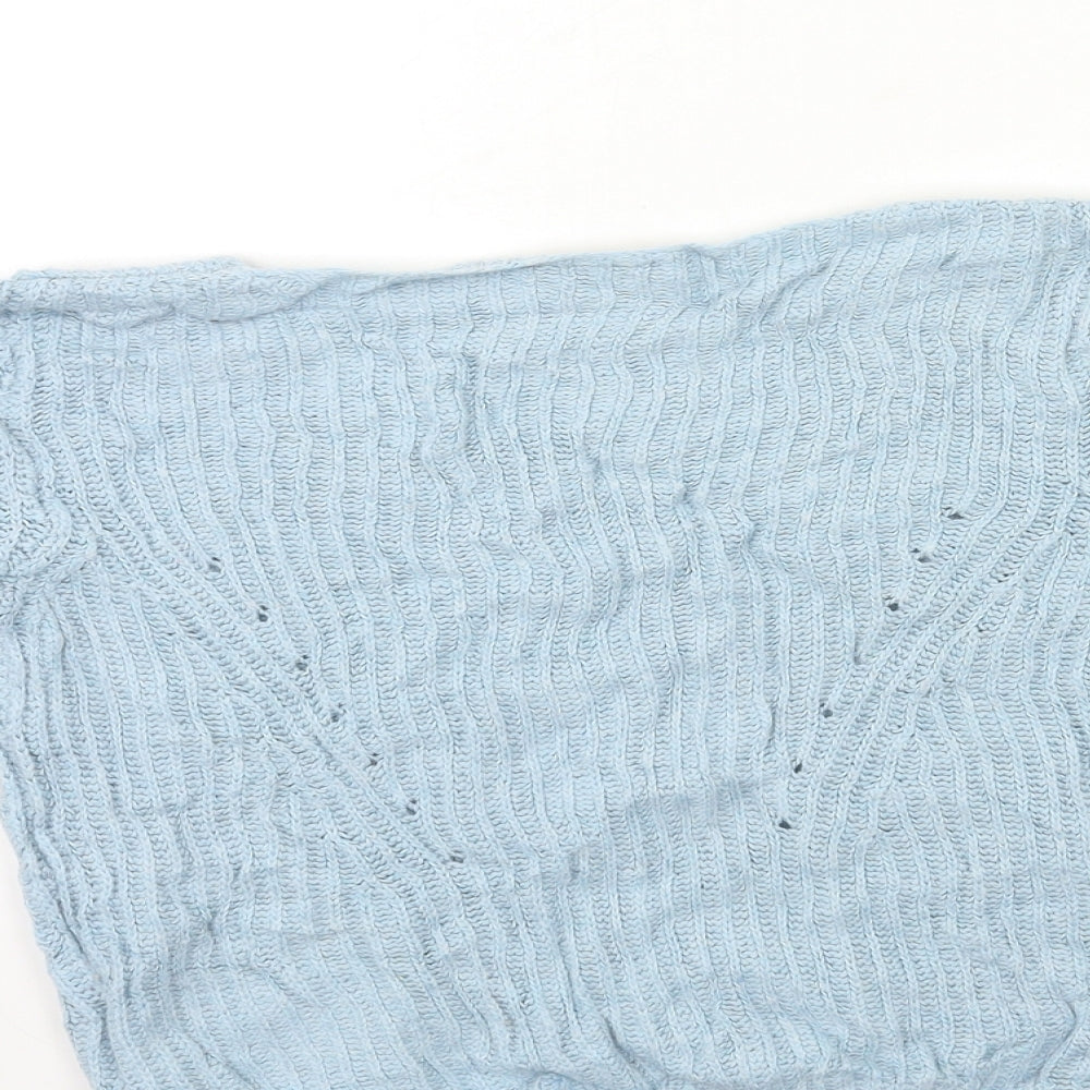 Womens UK Size 8 Topshop Blue Pullover Jumper
