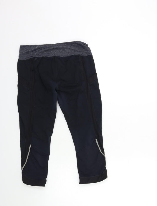 Sansara Womens Black Compression Leggings Size M L19 in