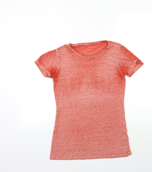 Womens UK Size XS Gap Red Basic T-Shirt