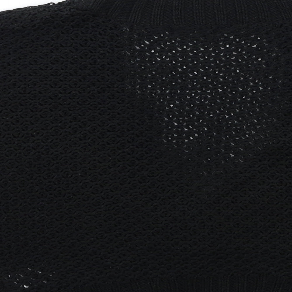 Womens UK Size 12 F&F Black Cardigan Jumper
