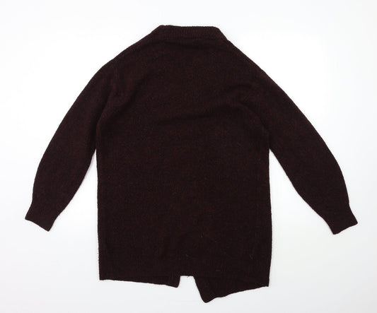 Womens UK Size XS H&M Red Cardigan Jumper