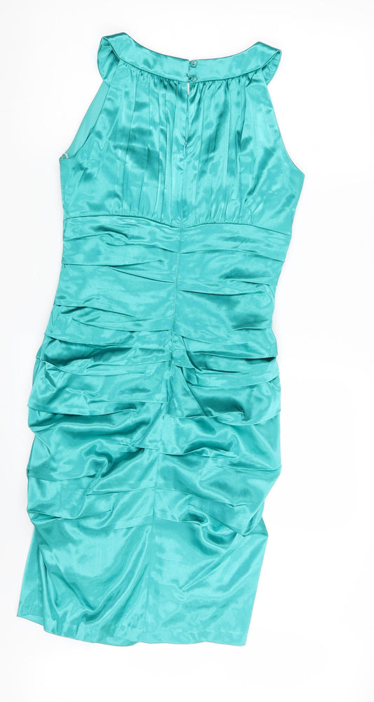 Sangria Womens Green Pencil Dress Size 8