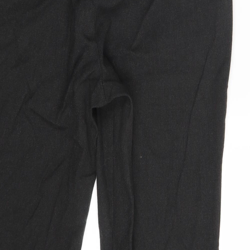 Womens UK Size 12 M&S Regular Fit Black Trousers
