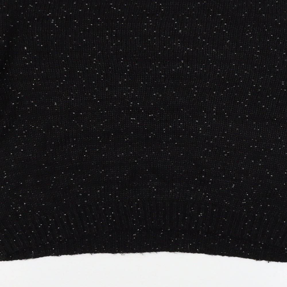Womens UK Size 16 Topshop Black Pullover Jumper