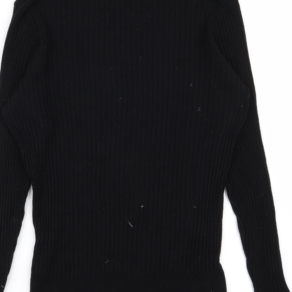 Nutmeg Womens Black   Pullover Jumper Size 14