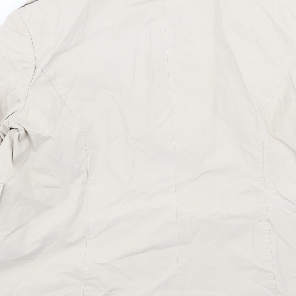 Autonomy Womens Beige Overcoat Coat Size 14