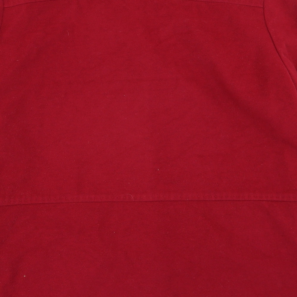 Womens UK Size 14 M&S Red Overcoat