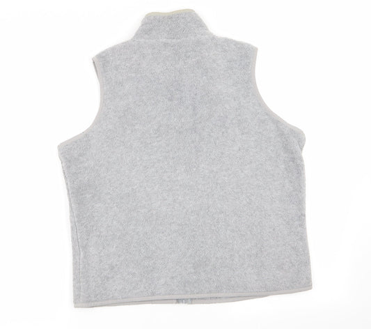 Etam Womens Grey Full Zip Jumper Size 14