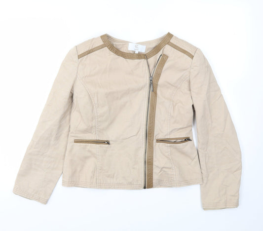 Womens UK Size 10 CC Beige Jacket