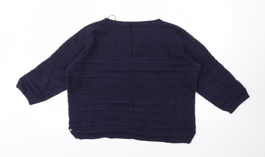 Womens UK Size S Bonmarché Blue Pullover Jumper