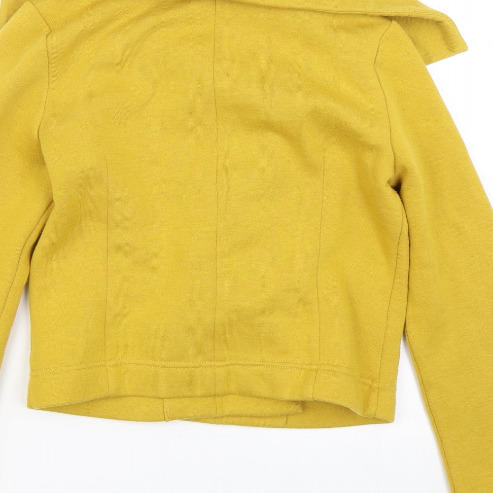 Womens UK Size 10 New Look Yellow Overcoat