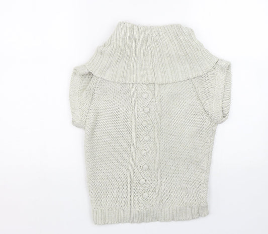 Womens UK Size 10 Topshop Beige Cardigan Jumper