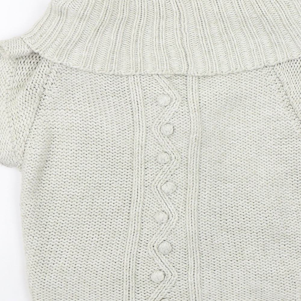 Womens UK Size 10 Topshop Beige Cardigan Jumper