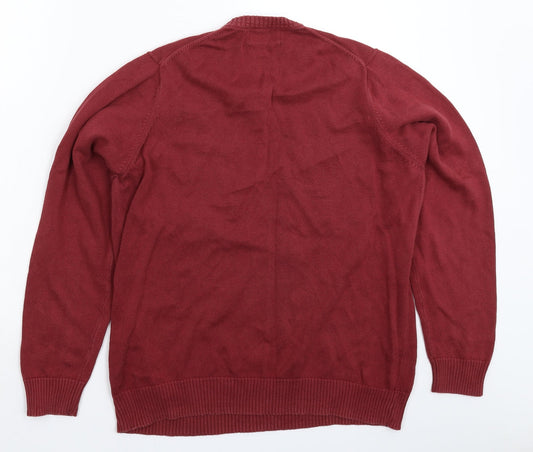 Marks and Spencer Mens Brown Knit Pullover Jumper Size M