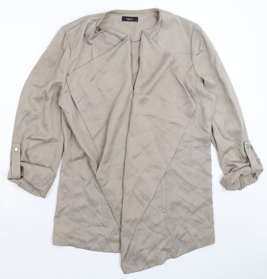 M&Co Womens Grey Jacket Size 14
