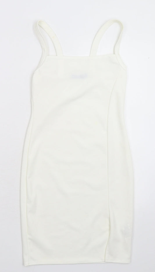 Nasty Gal Womens White Bodycon Size 6