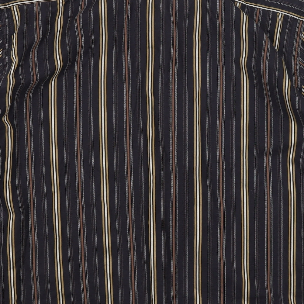 Mens UK Size L NEXT Black Button-Up Long Sleeve Casual Shirt
