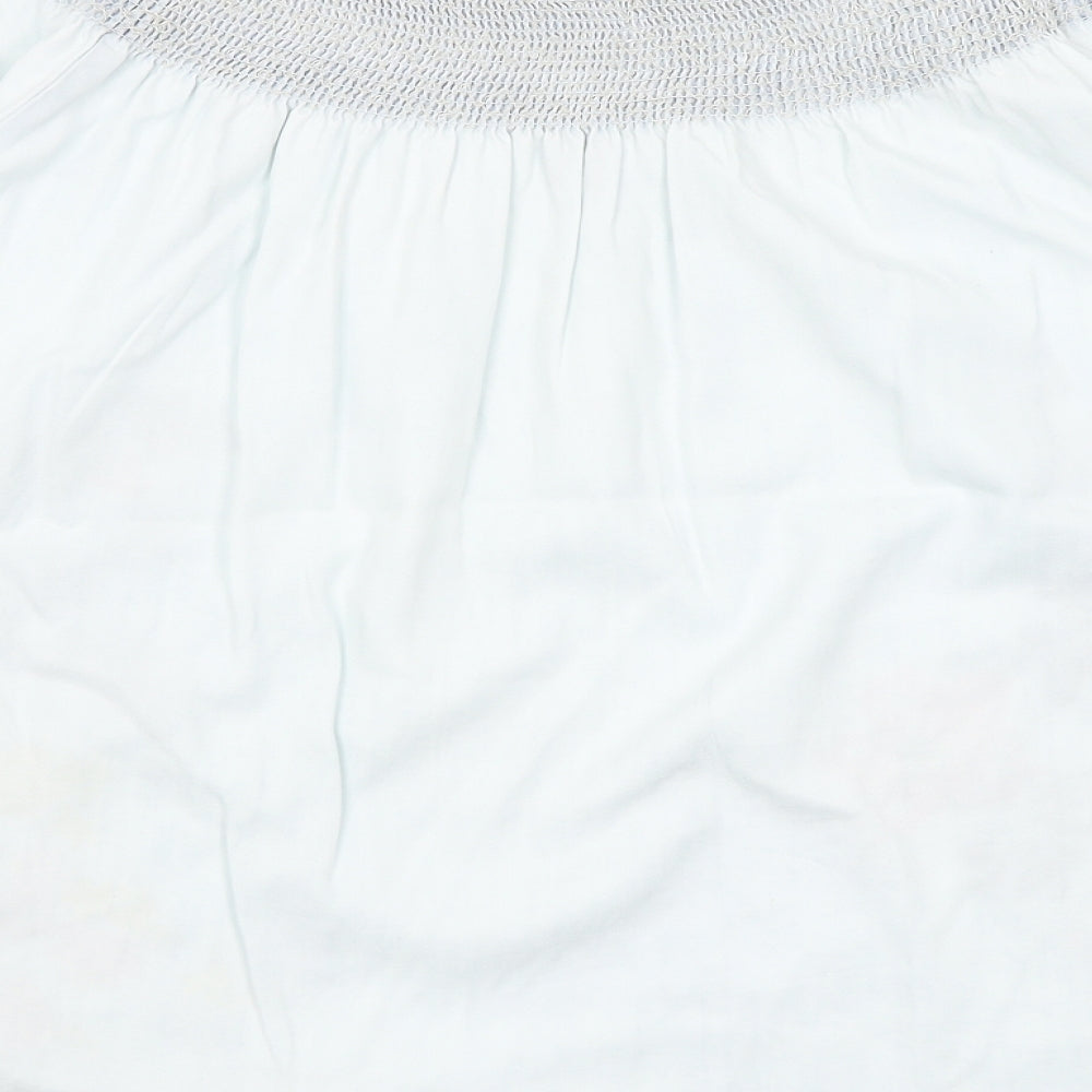 Denim Co Womens Beige Basic T-Shirt Size 14