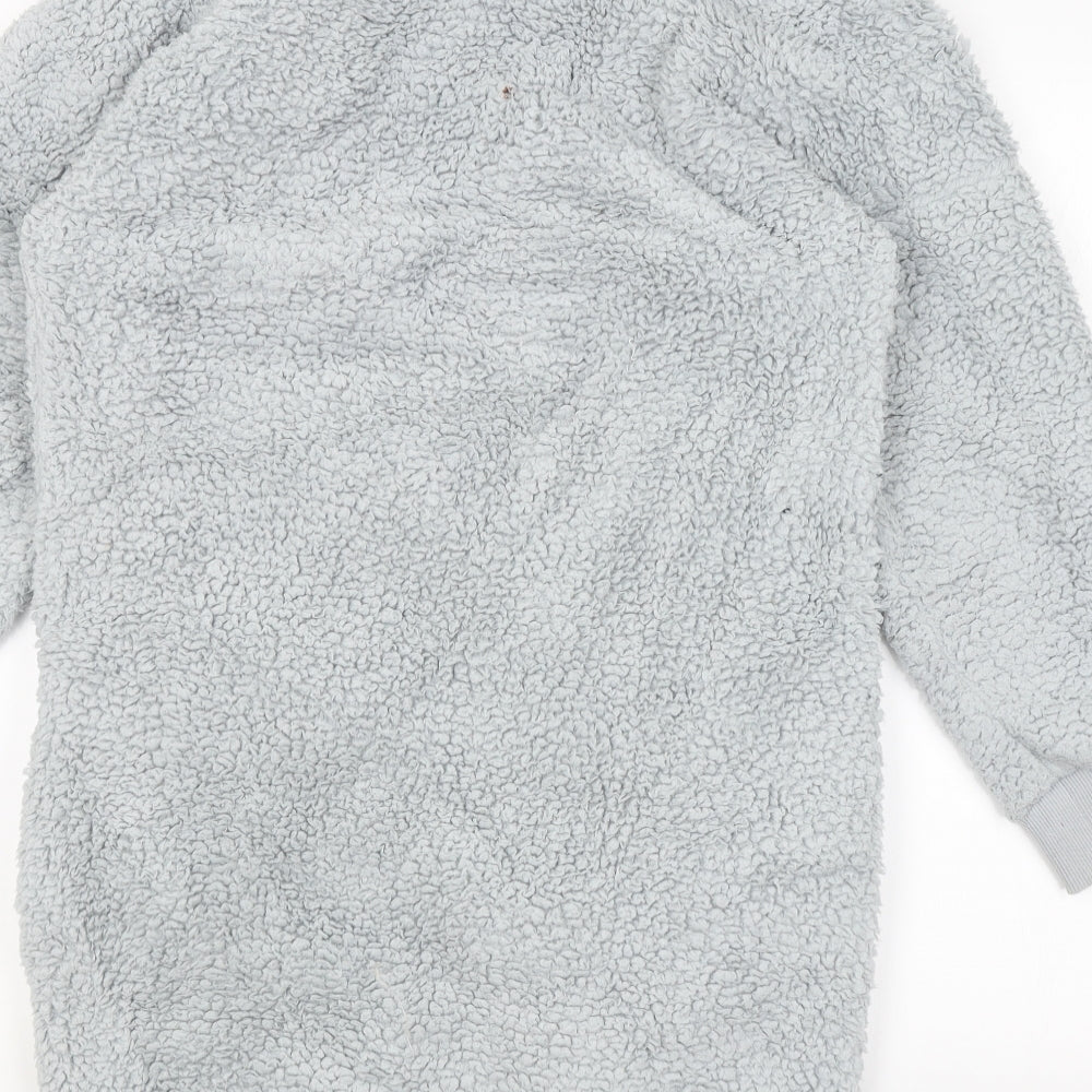 Womens UK Size XS Preworn Grey Wrap Jumper