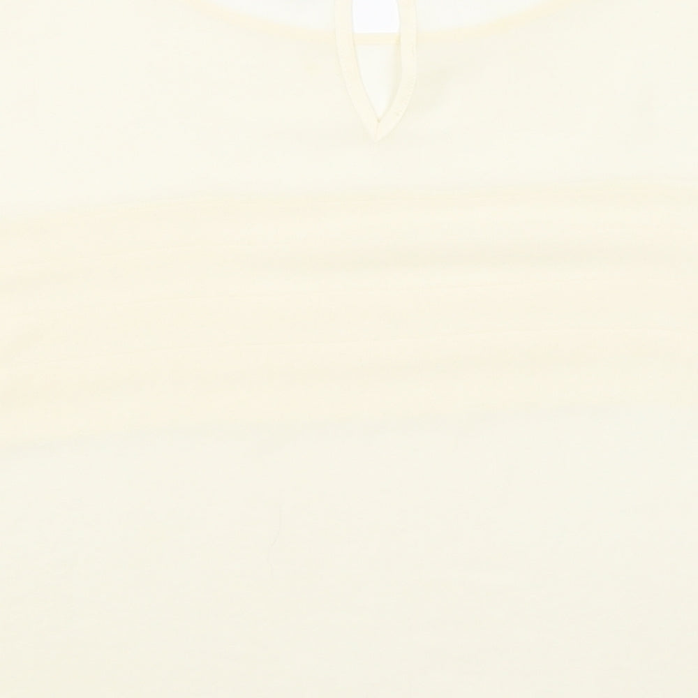 Womens UK Size 8 Topshop Ivory Basic Blouse