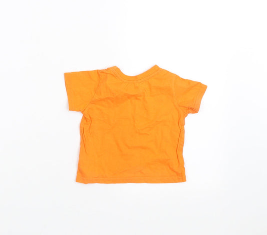 Primark Baby Orange Basic T-Shirt Size 9-12 Months - monster
