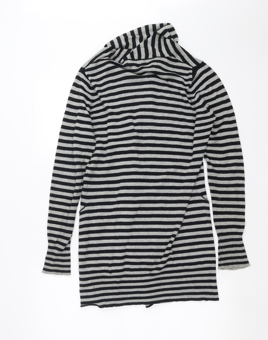 Womens UK Size 10 Internationale Black Cardigan Jumper